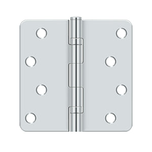 polished chrome hinge