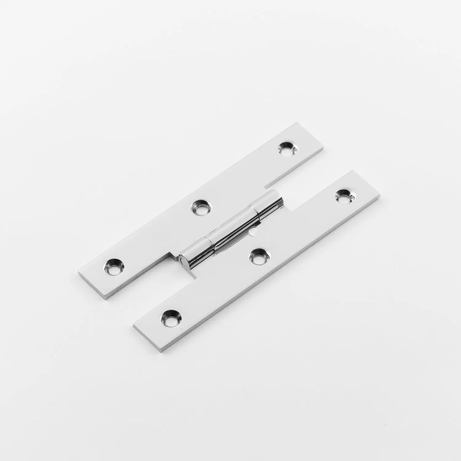 polished chrome hinge
