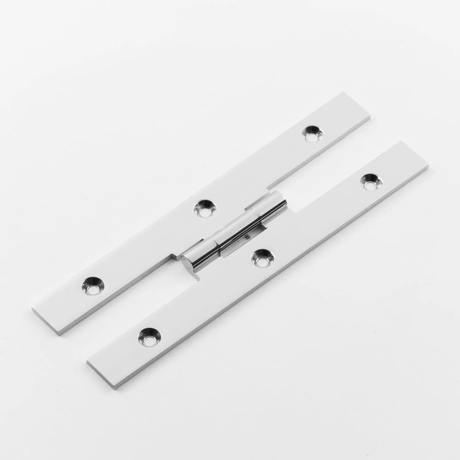 polished chrome hinge