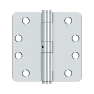 polished chrome hinge