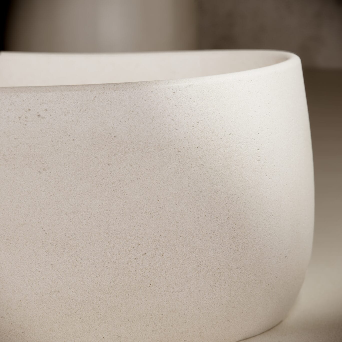 Balux Tao Concrete Freestanding Bathtub by Balux