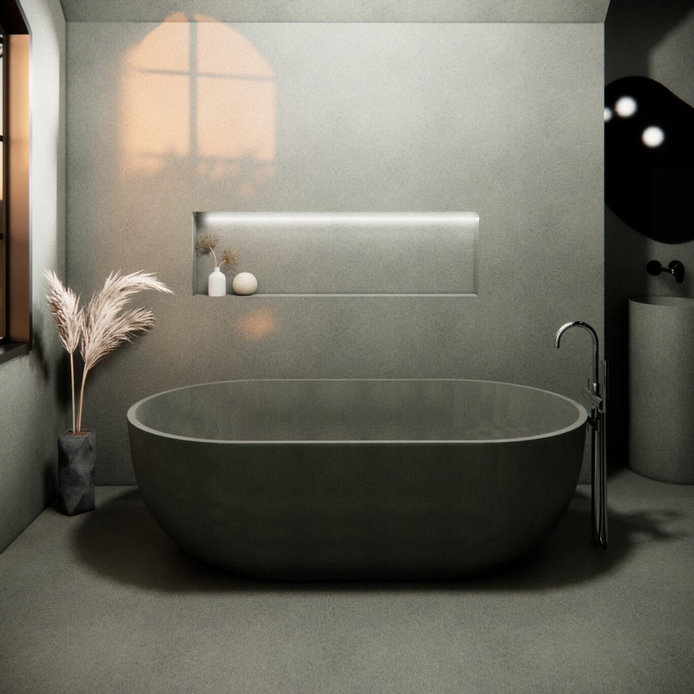 Balux Amari 66 Concrete Freestanding Bathtub