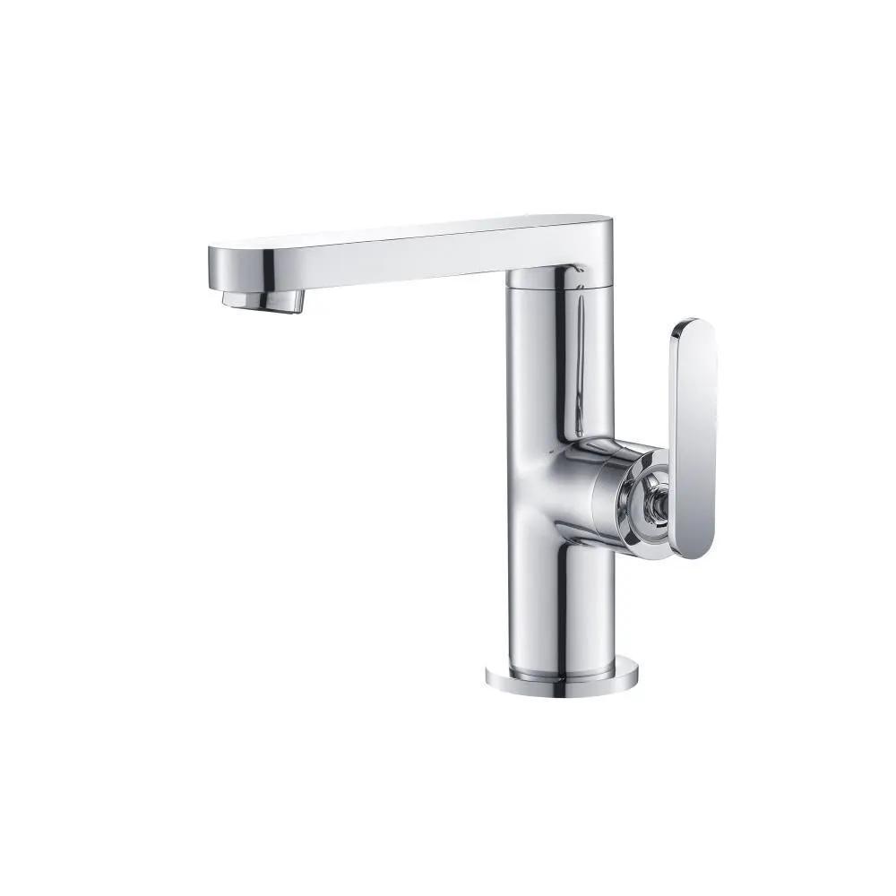 chrome bathroom faucet