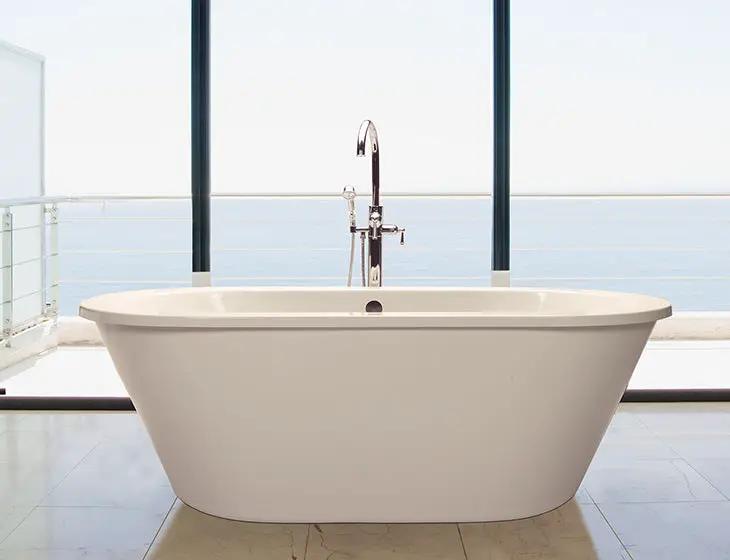 white bathtub