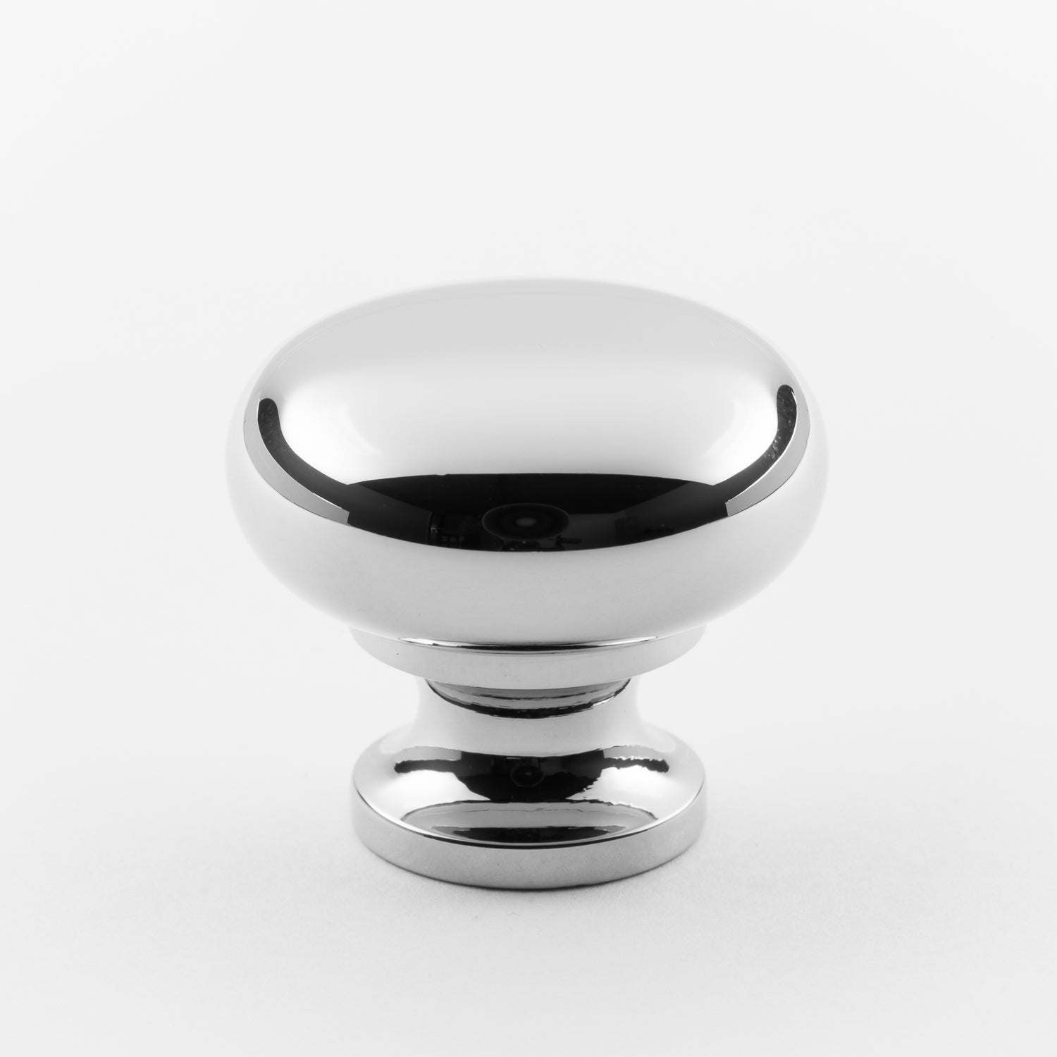 polished chrome knob