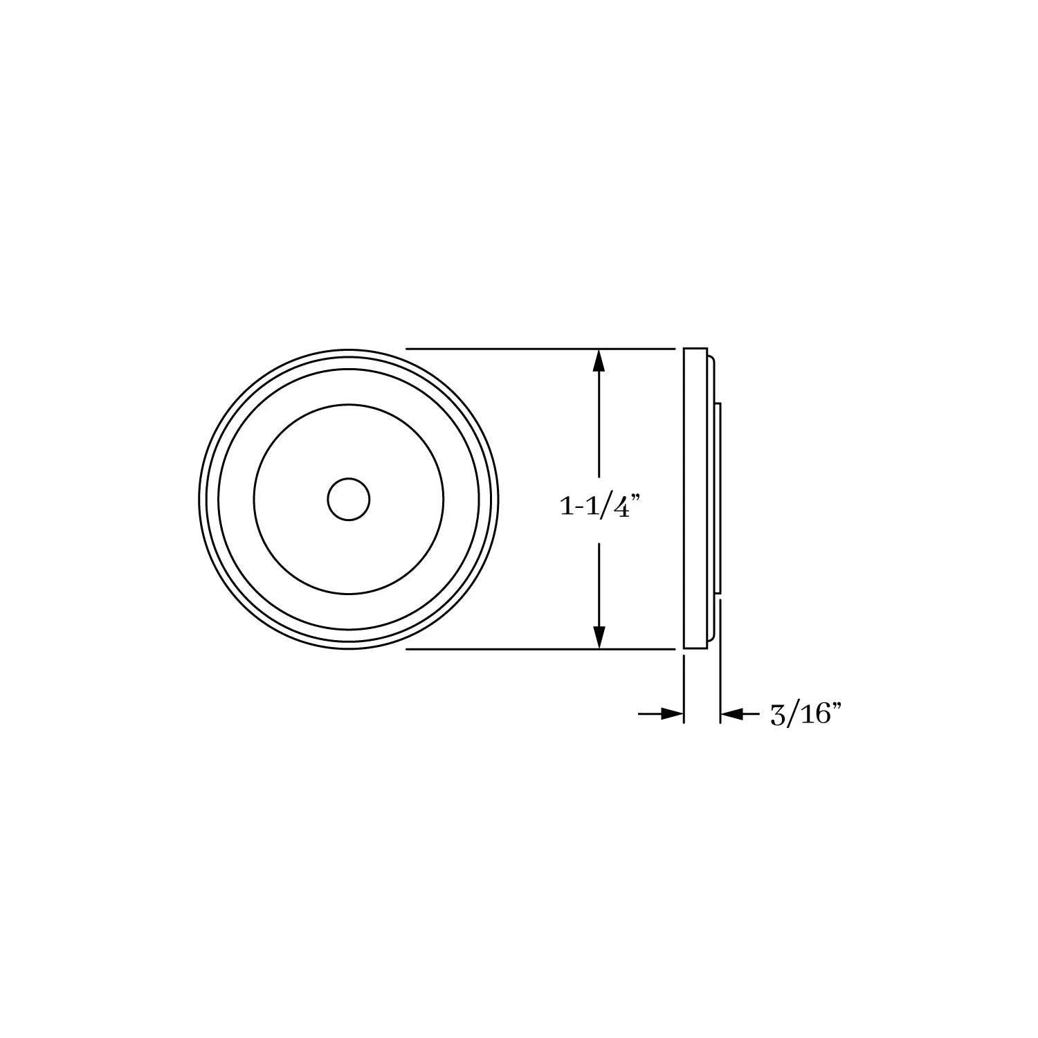 backplate dimension