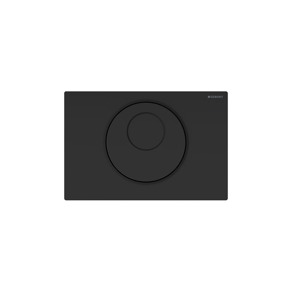 Geberit Toilet Flush Control with Electronic Flush Actuation, Battery Operation, Dual Flush and Sigma 10 Actuator Plate Automatic/Touchless/Manual