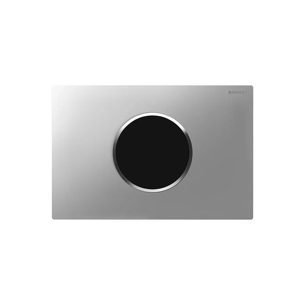 Geberit Toilet Flush Control with Electronic Flush Actuation, Battery Operation, Dual Flush and Sigma 10 Actuator Plate Automatic/Touchless by Geberit