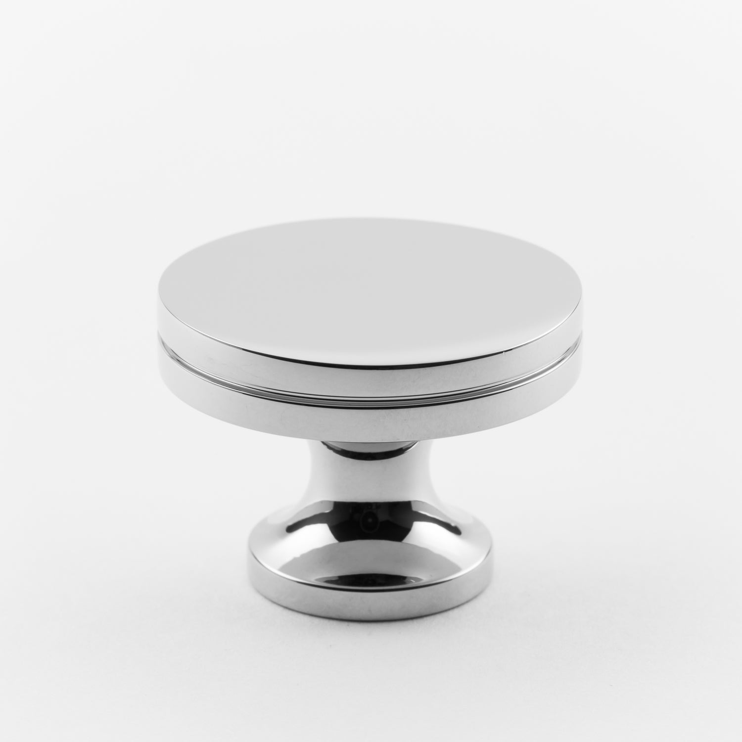 polished chrome knob