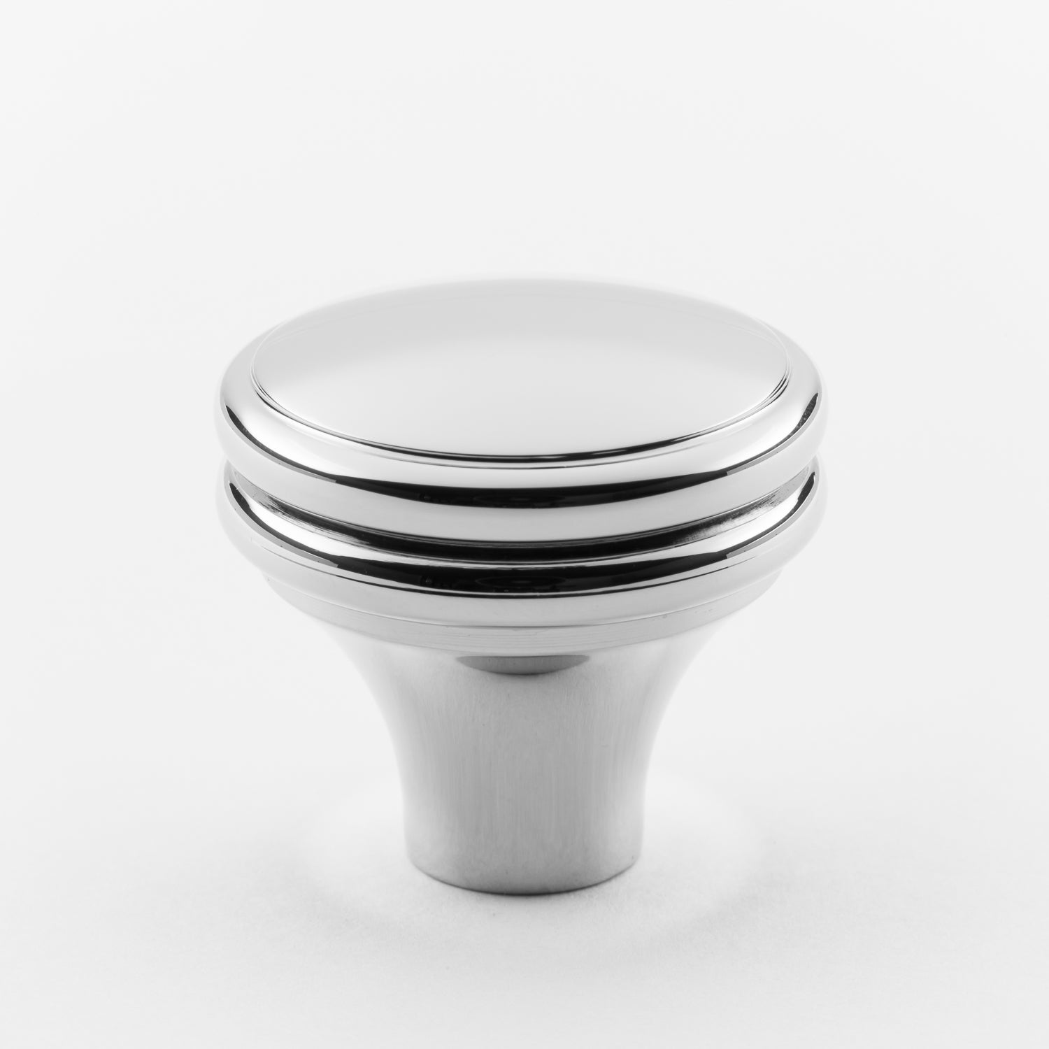 polished chrome knob