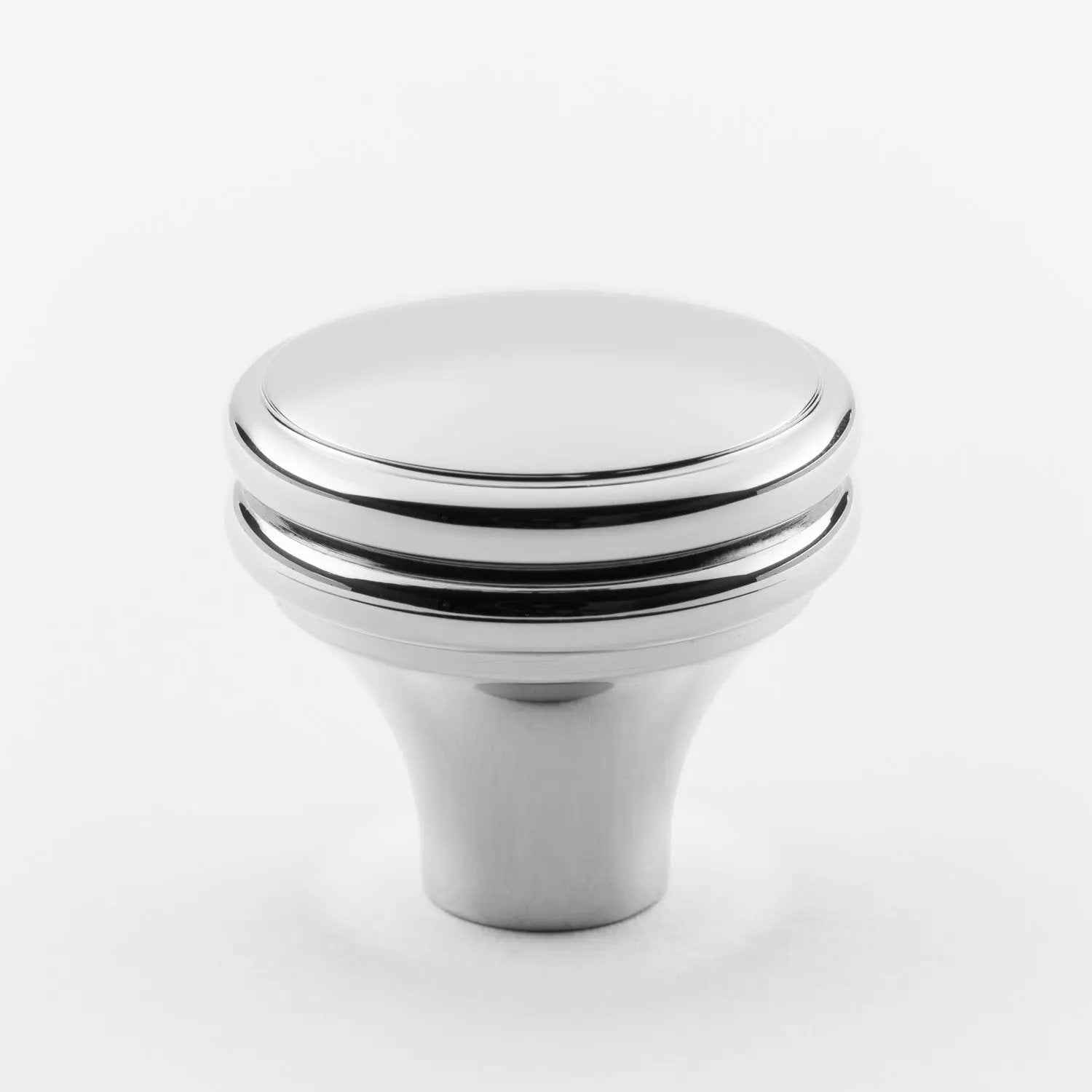 polished chrome knob