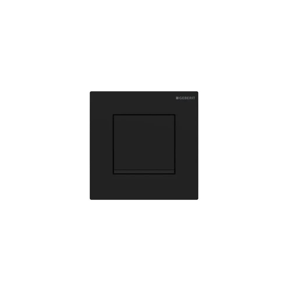 matte black with gloss black accent flush control