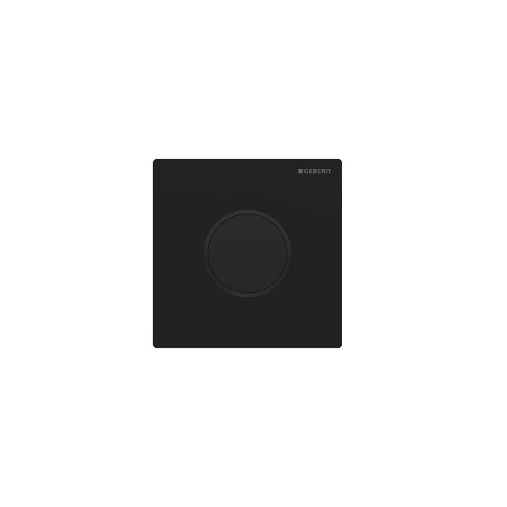 matte black with gloss black accent flush control