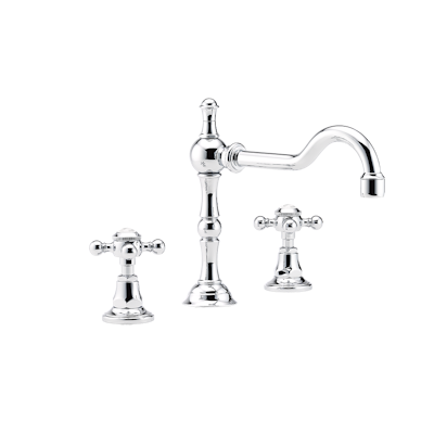 chrome polished faucet