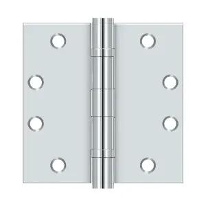 polished chrome hinge