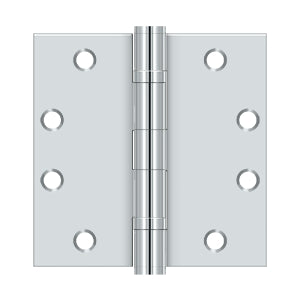 polished chrome hinge