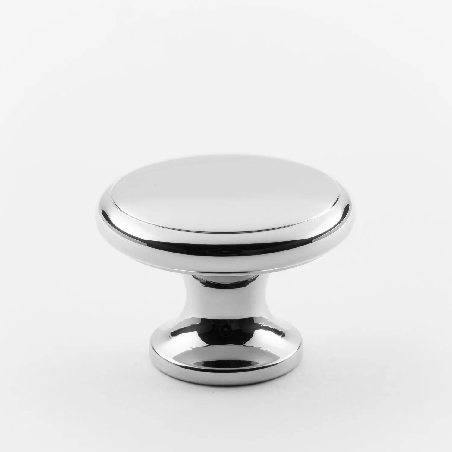 polished chrome knob