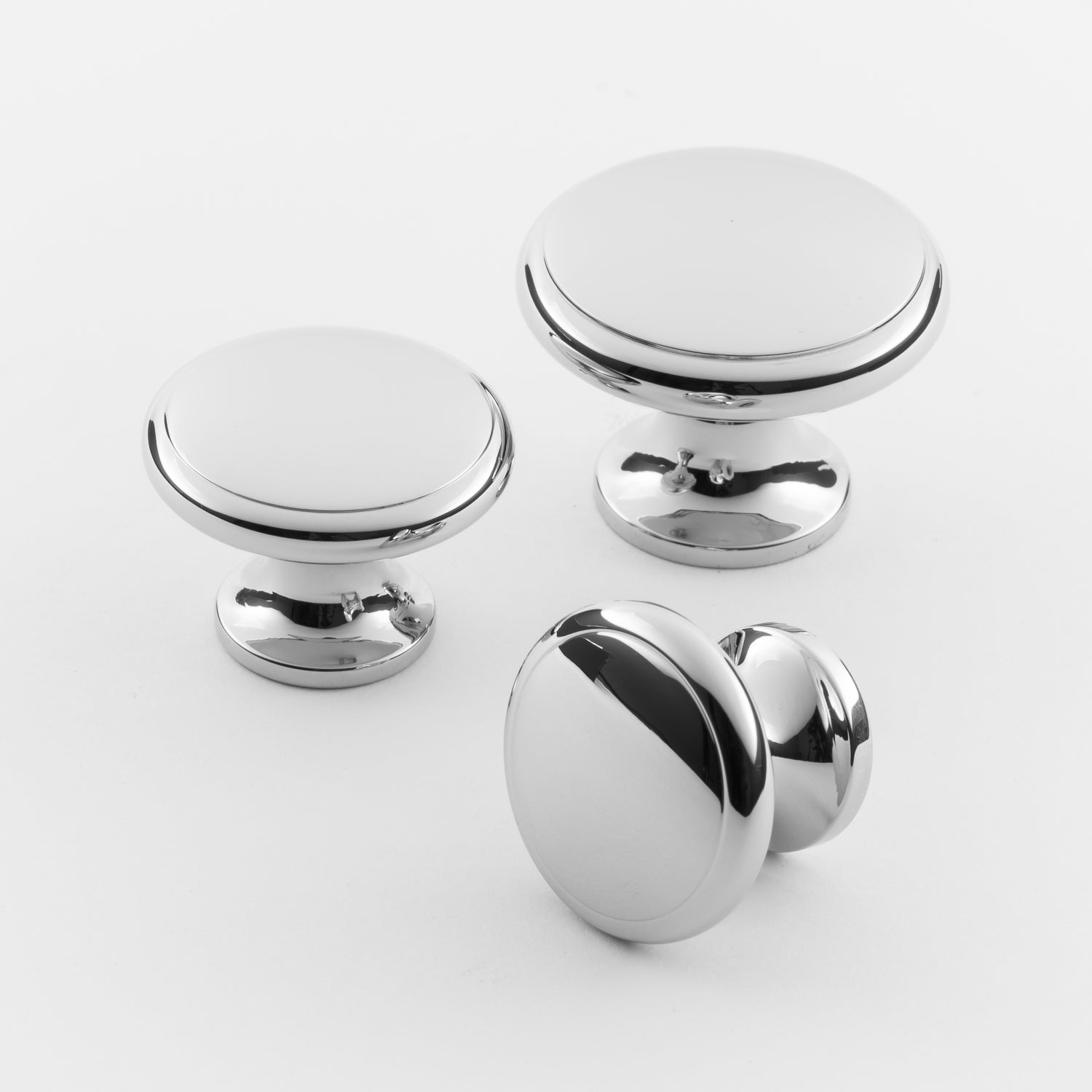 polished chrome knob