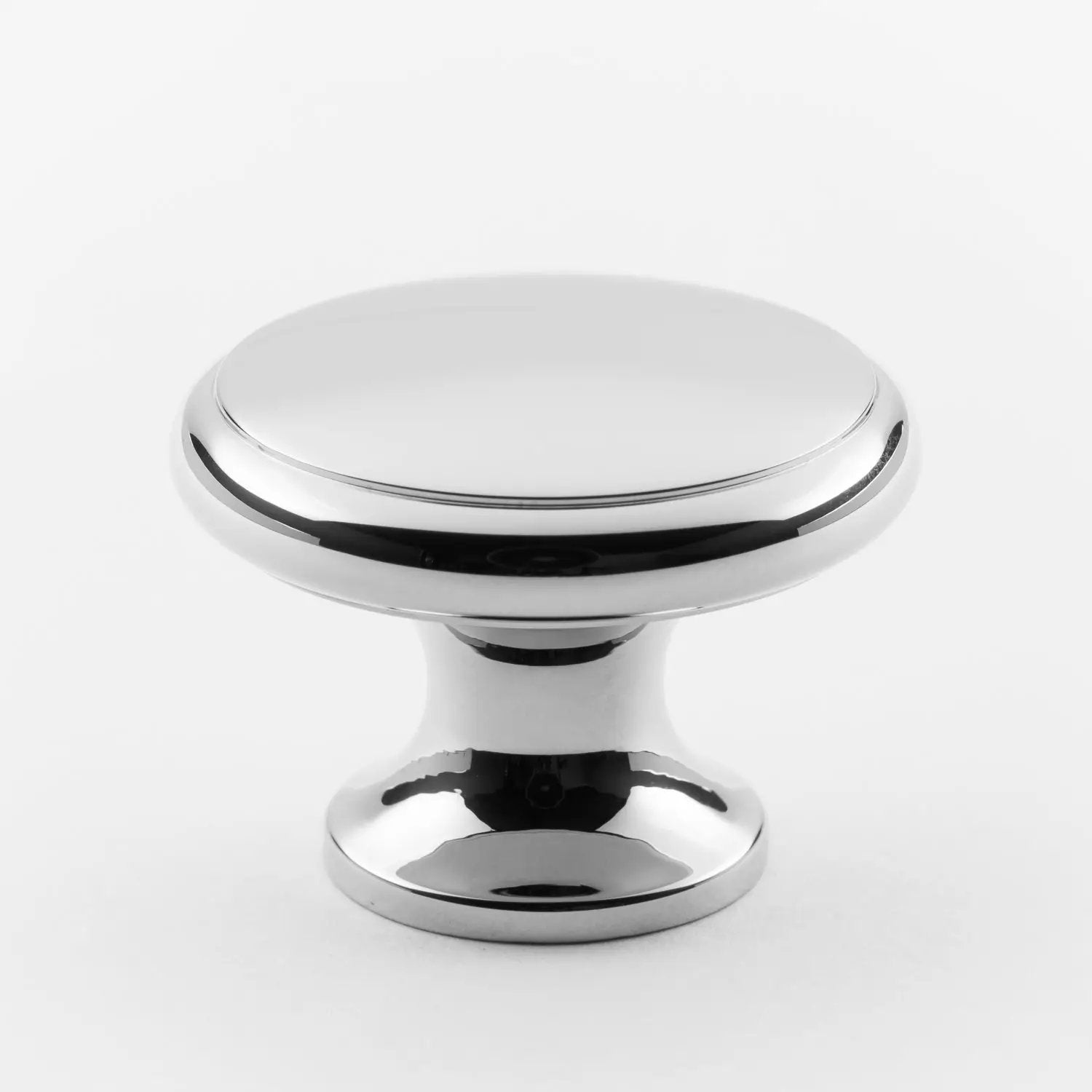 polished chrome knob