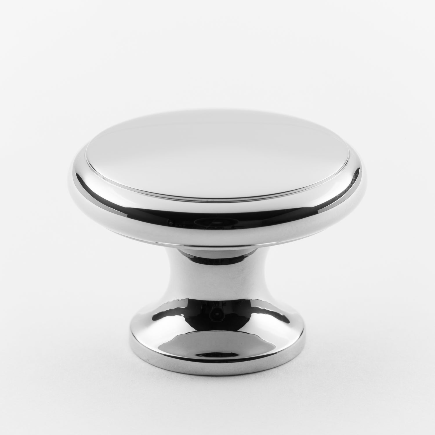 polished chrome knob