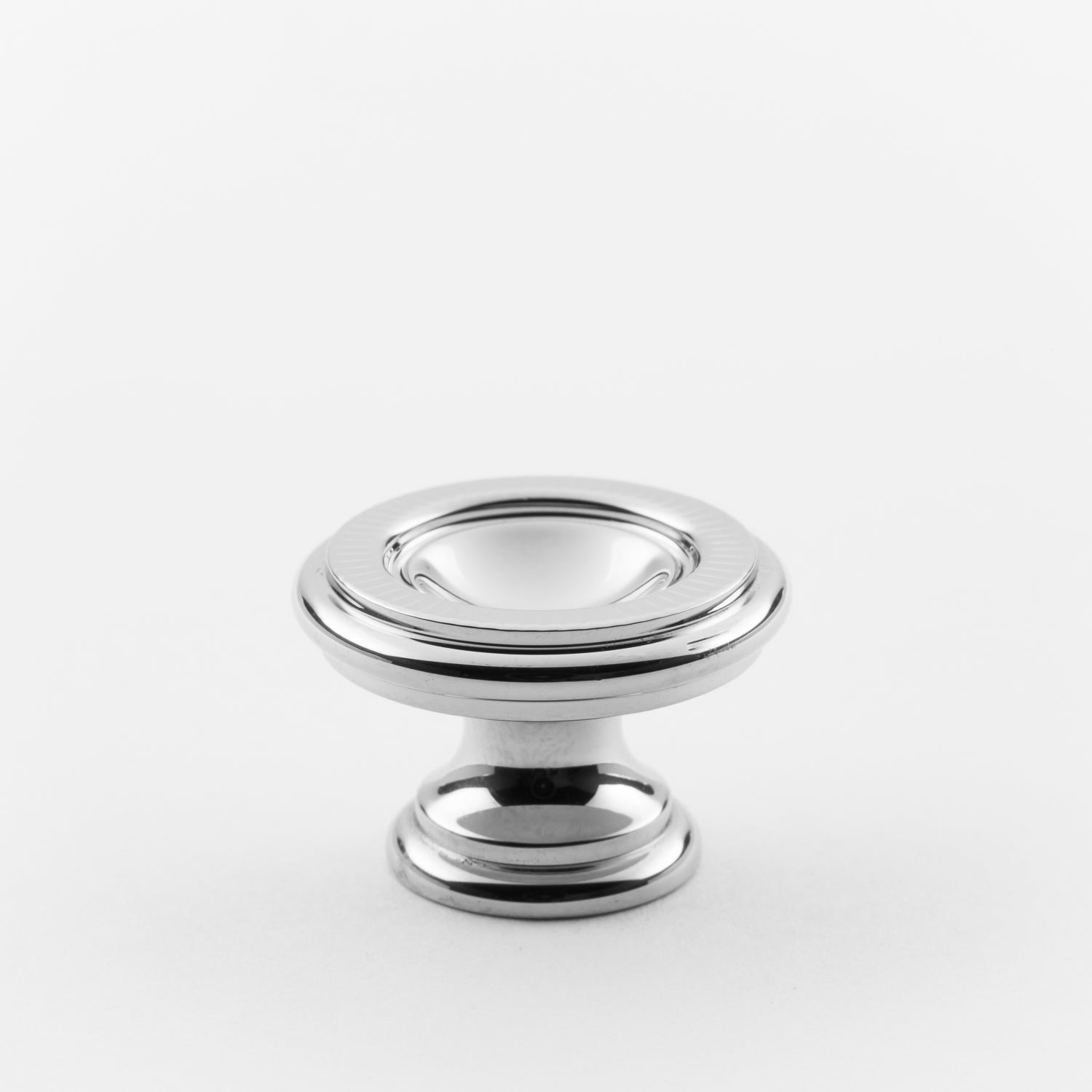 polished chrome knob