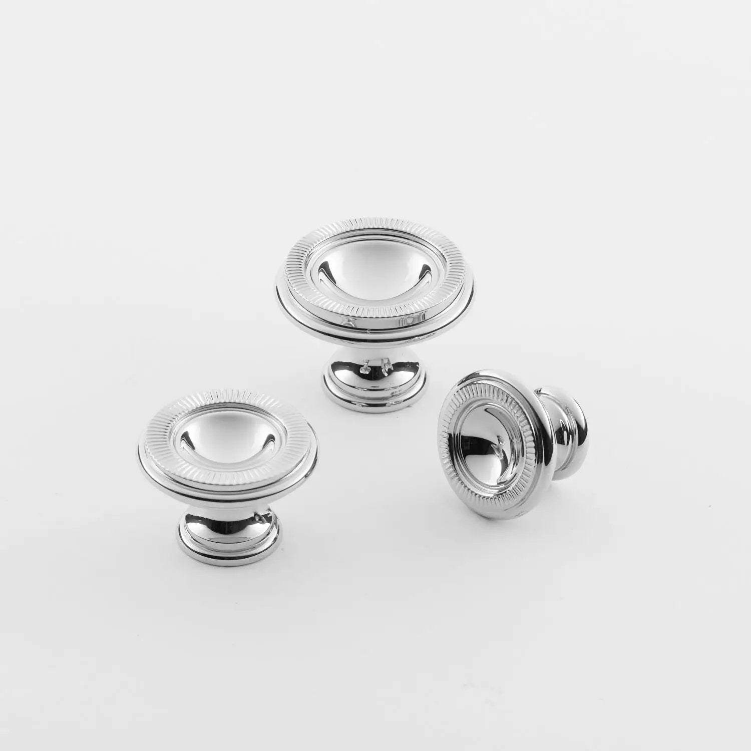 polished chrome knob