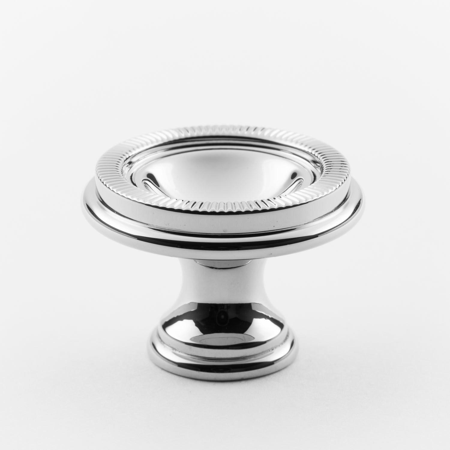 polished chrome knob
