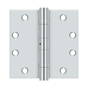 polished chrome hinge
