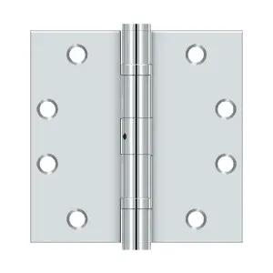 polished chrome hinge