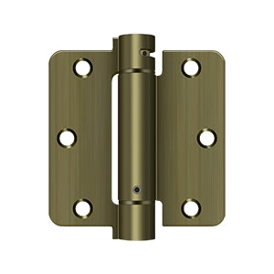 Deltana 3-1/2" x 3-1/2" x 1/4" Spring Hinge