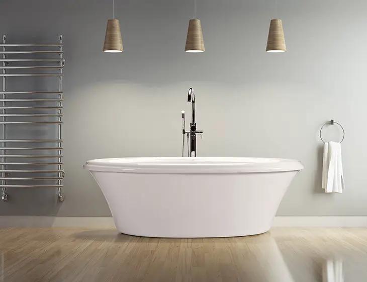 white bathtub
