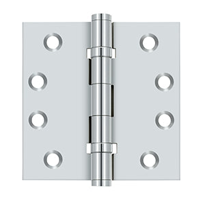 polished chrome hinges