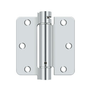 polished chrome hinge