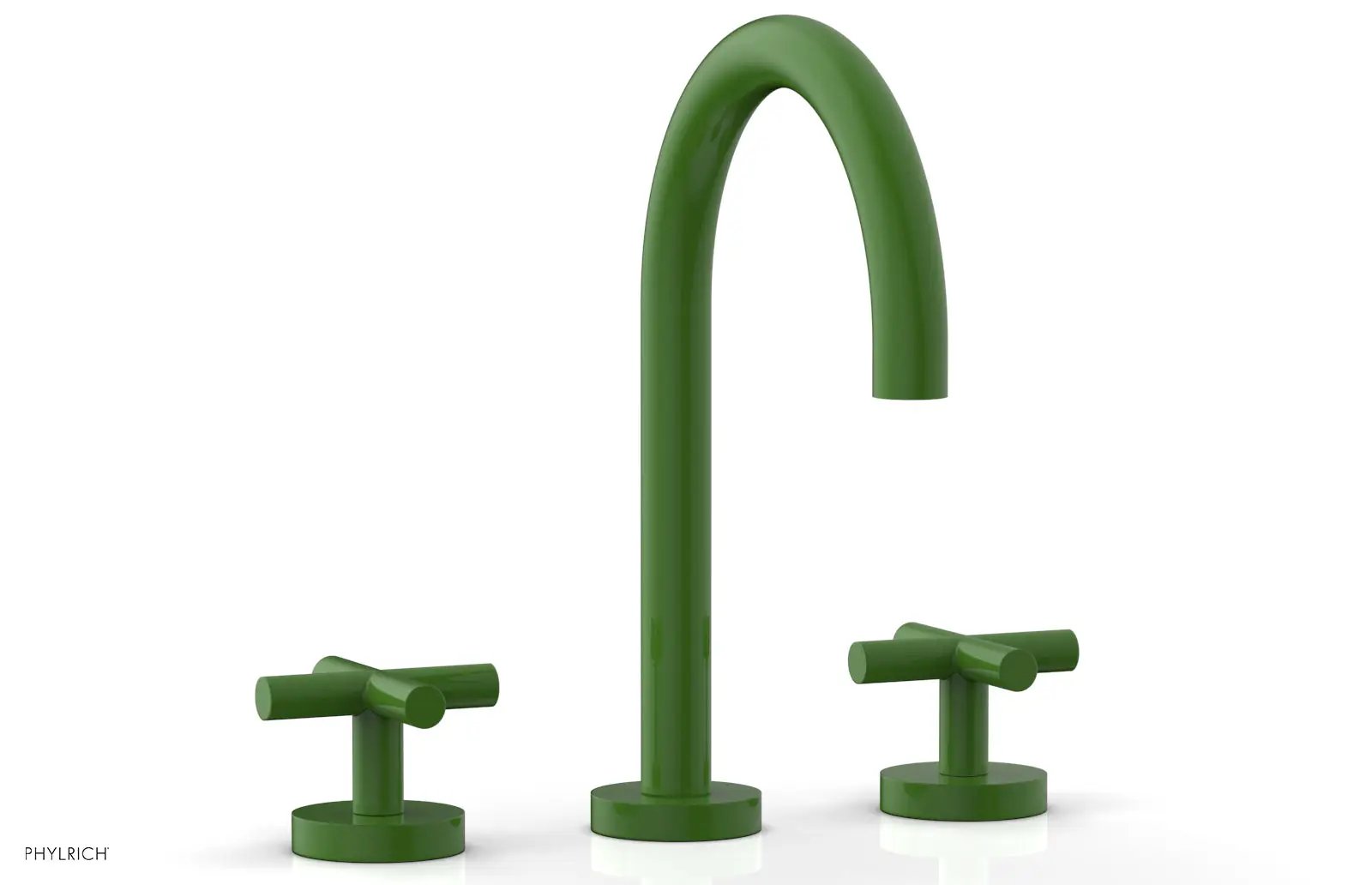 Phylrich TRANSITION Widespread Faucet - High Spout, Cross Handles by Phylrich