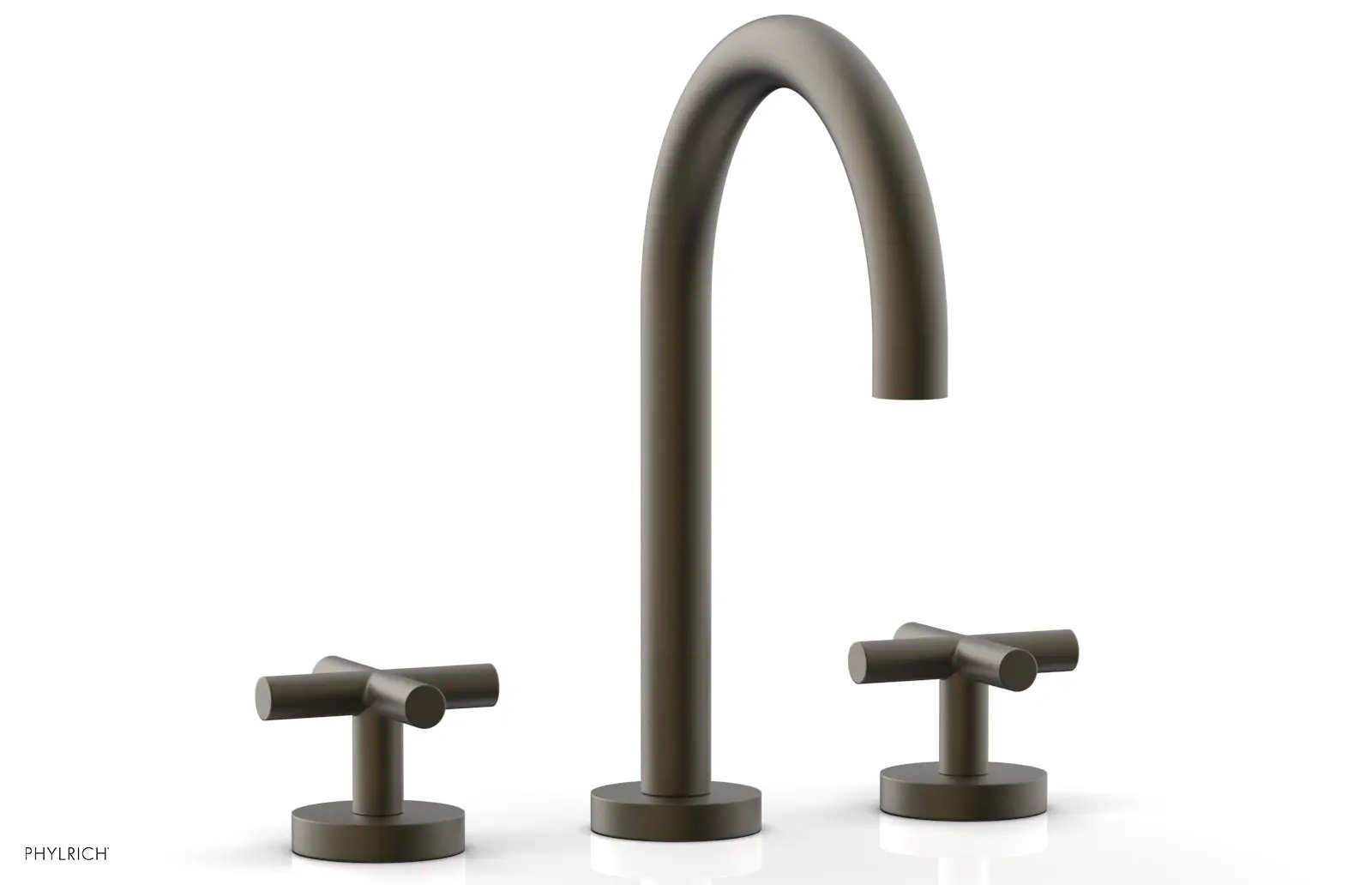 Phylrich TRANSITION Widespread Faucet - High Spout, Cross Handles by Phylrich