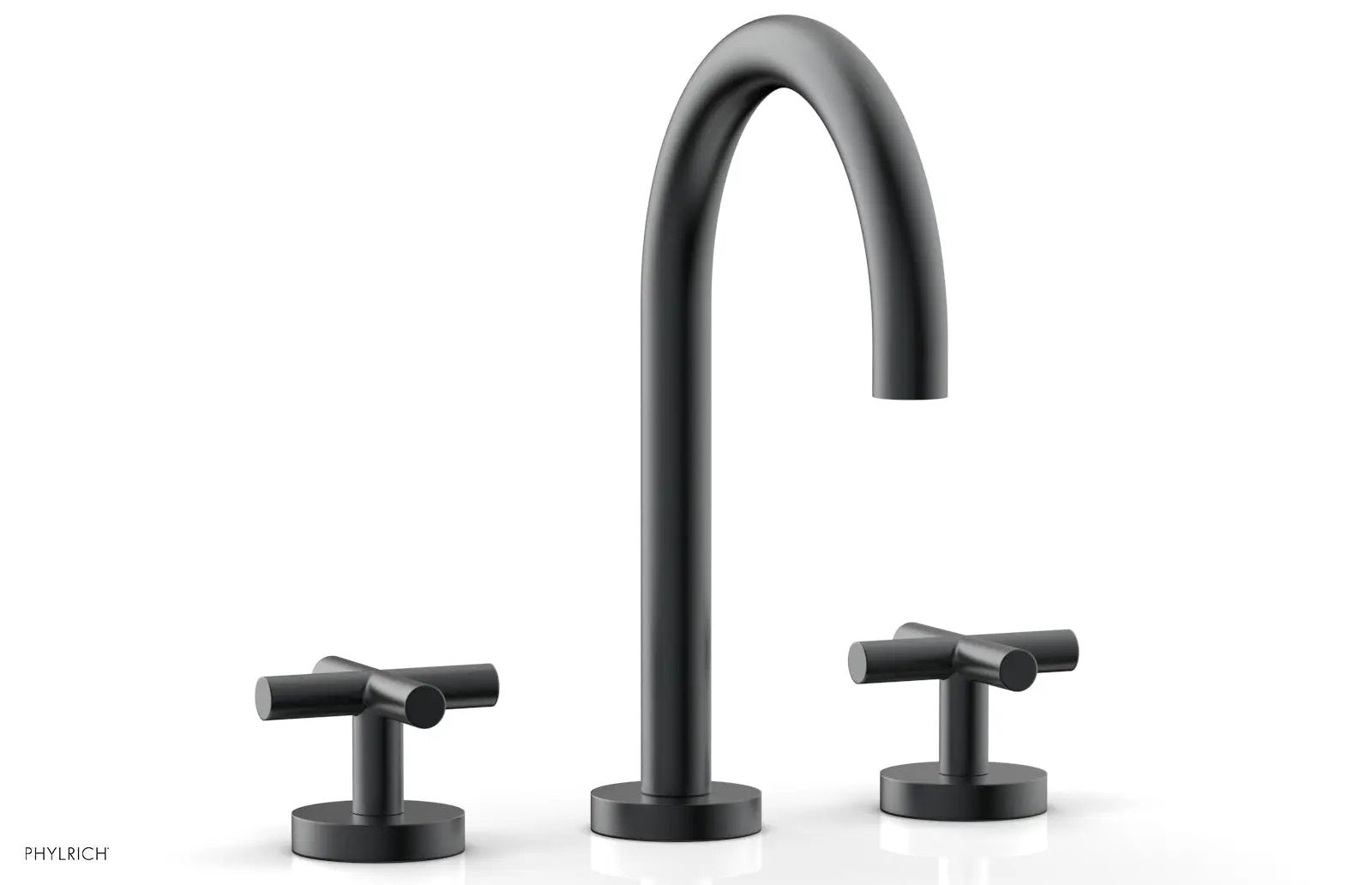 Phylrich TRANSITION Widespread Faucet - High Spout, Cross Handles by Phylrich
