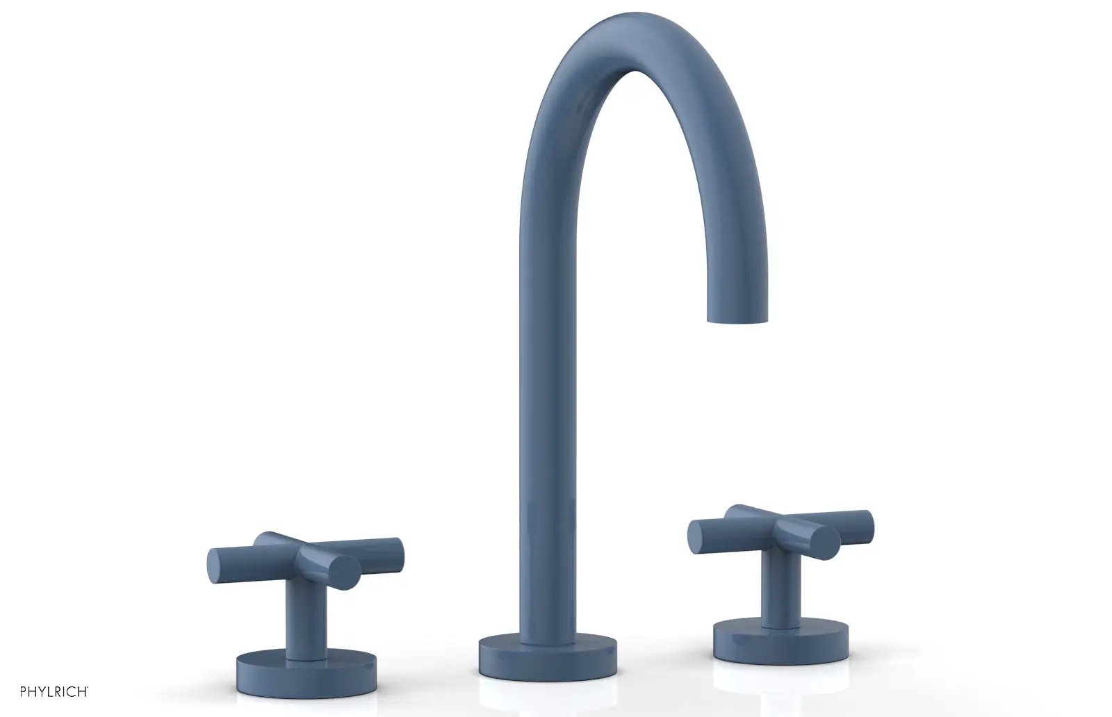 Phylrich TRANSITION Widespread Faucet - High Spout, Cross Handles by Phylrich