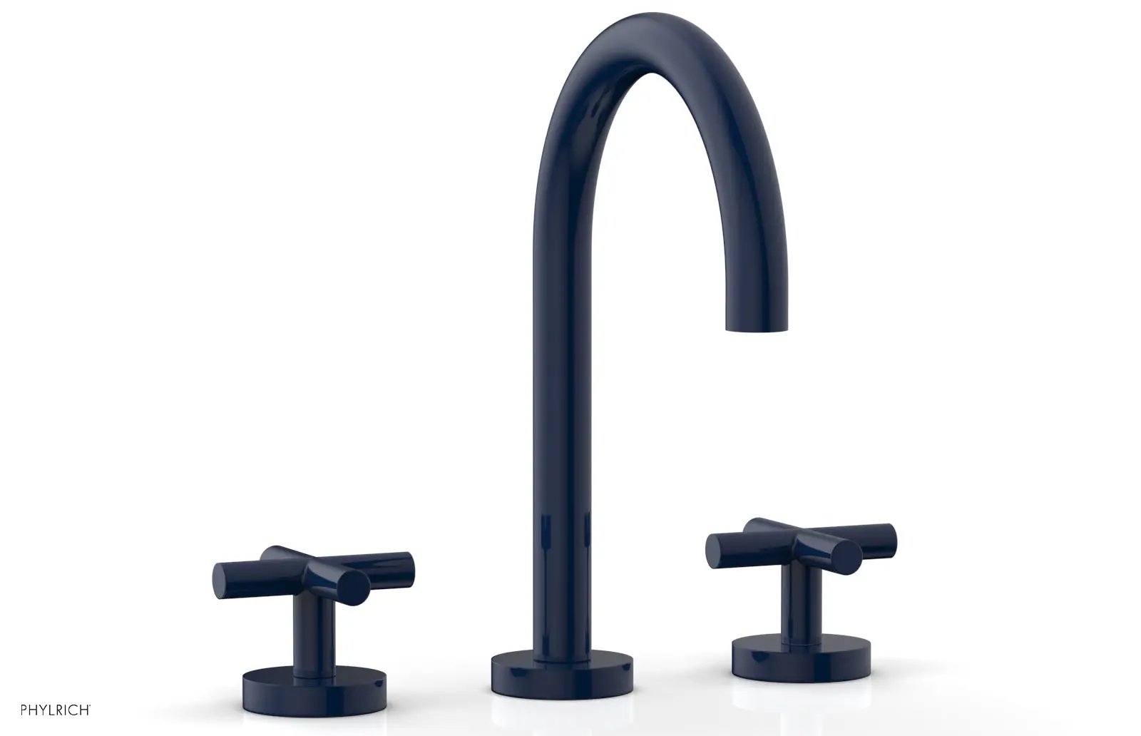 Phylrich TRANSITION Widespread Faucet - High Spout, Cross Handles by Phylrich
