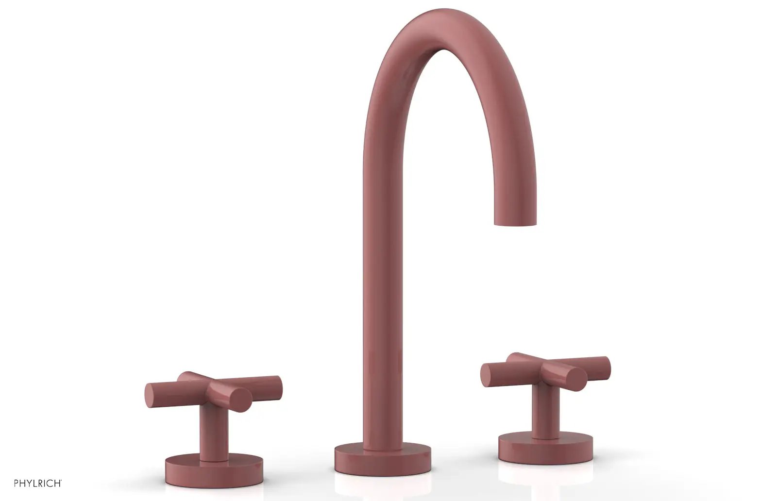 Phylrich TRANSITION Widespread Faucet - High Spout, Cross Handles by Phylrich