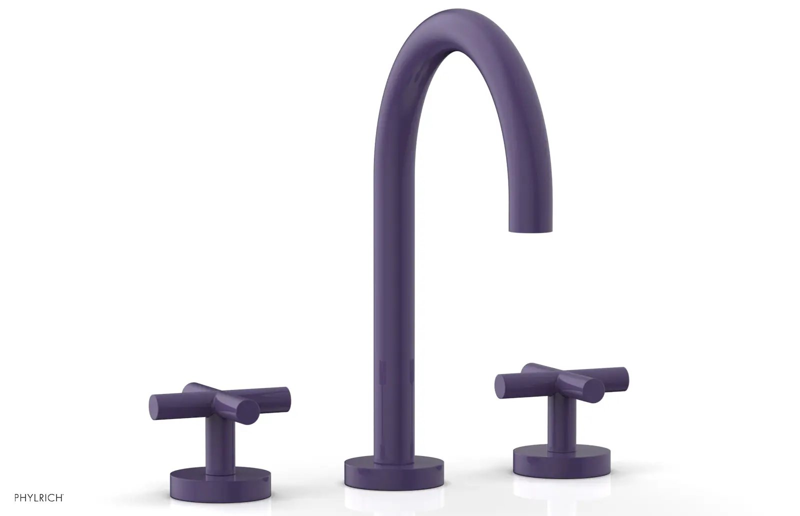 Phylrich TRANSITION Widespread Faucet - High Spout, Cross Handles by Phylrich