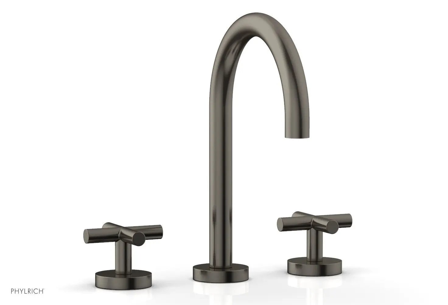 Phylrich TRANSITION Widespread Faucet - High Spout, Cross Handles by Phylrich
