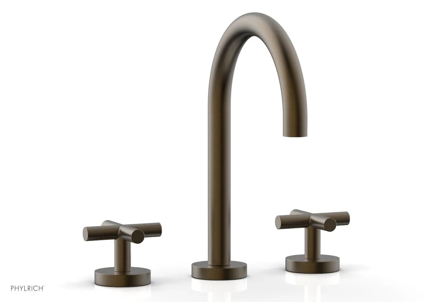 Phylrich TRANSITION Widespread Faucet - High Spout, Cross Handles by Phylrich