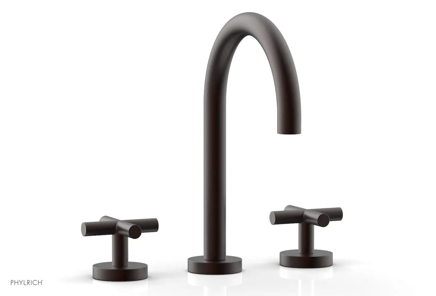 Phylrich TRANSITION Widespread Faucet - High Spout, Cross Handles by Phylrich