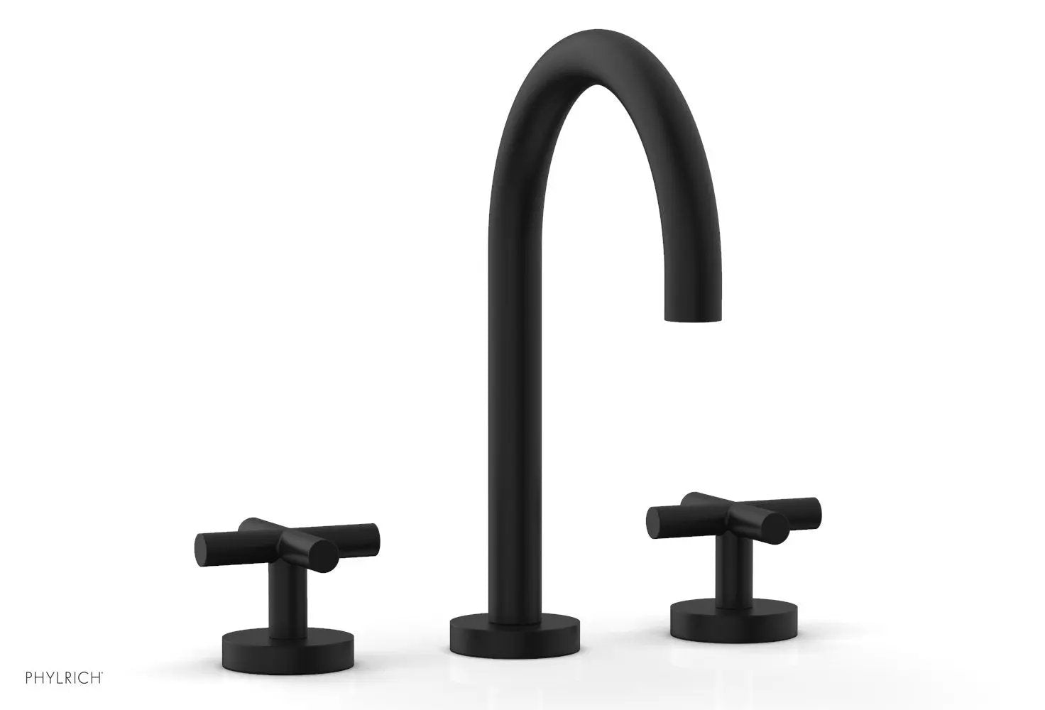 Phylrich TRANSITION Widespread Faucet - High Spout, Cross Handles by Phylrich
