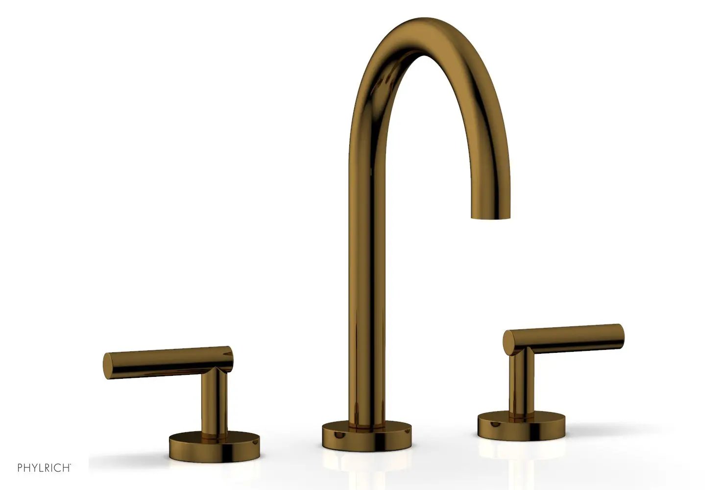 Phylrich TRANSITION Widespread Faucet - High Spout, Lever Handles by Phylrich