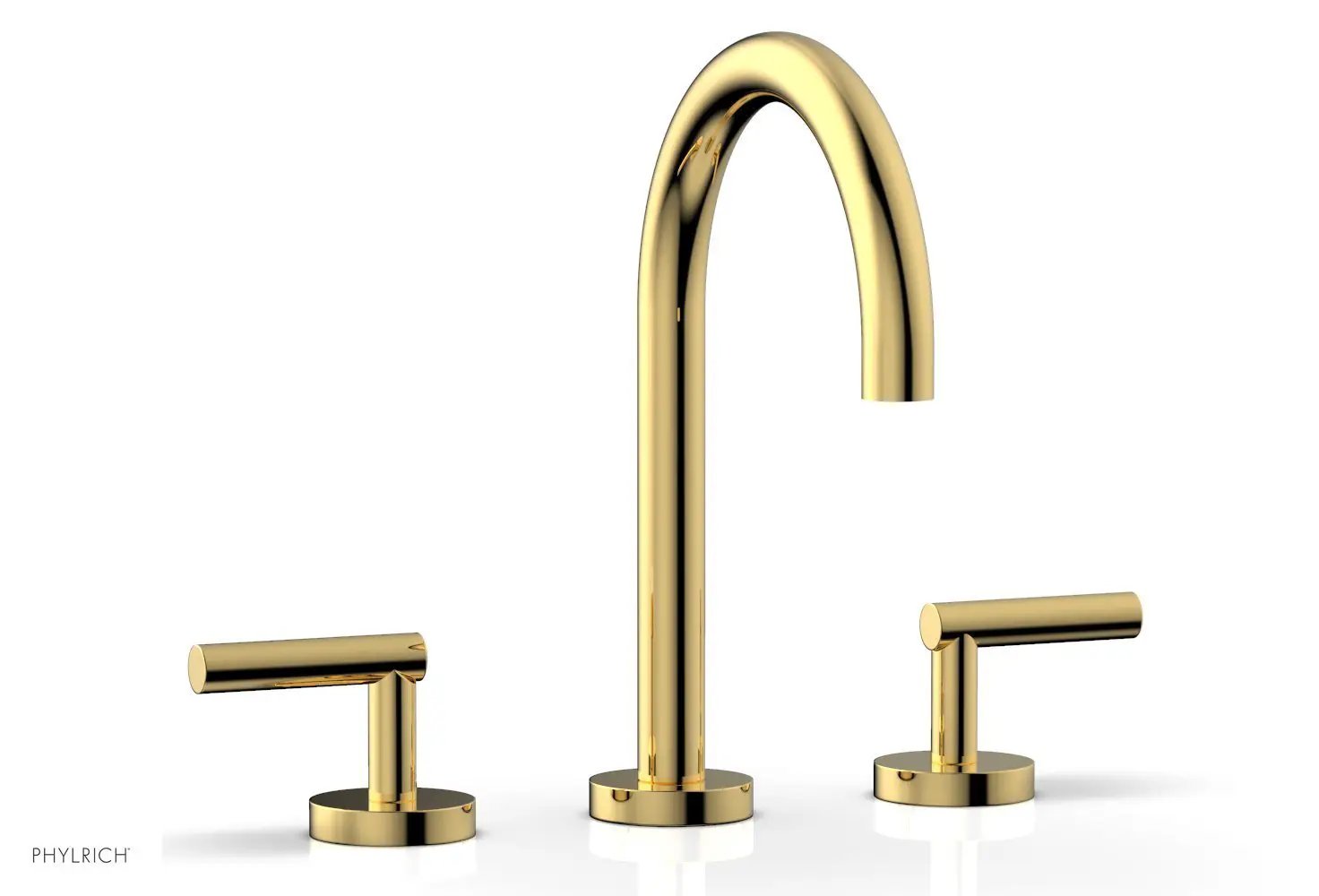 Phylrich TRANSITION Widespread Faucet - High Spout, Lever Handles by Phylrich