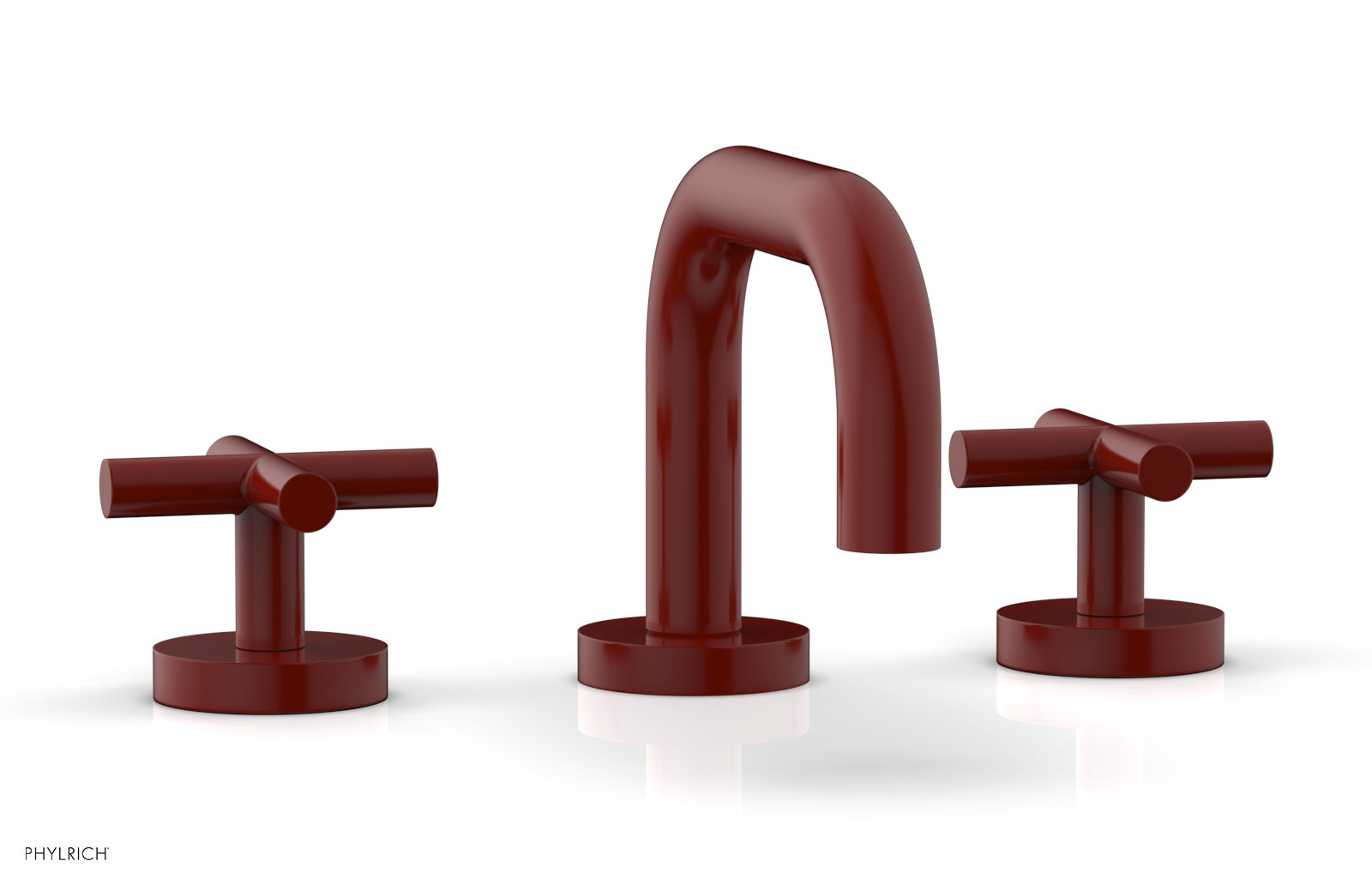 Phylrich TRANSITION Widespread Faucet - Low Spout, Cross Handles by Phylrich