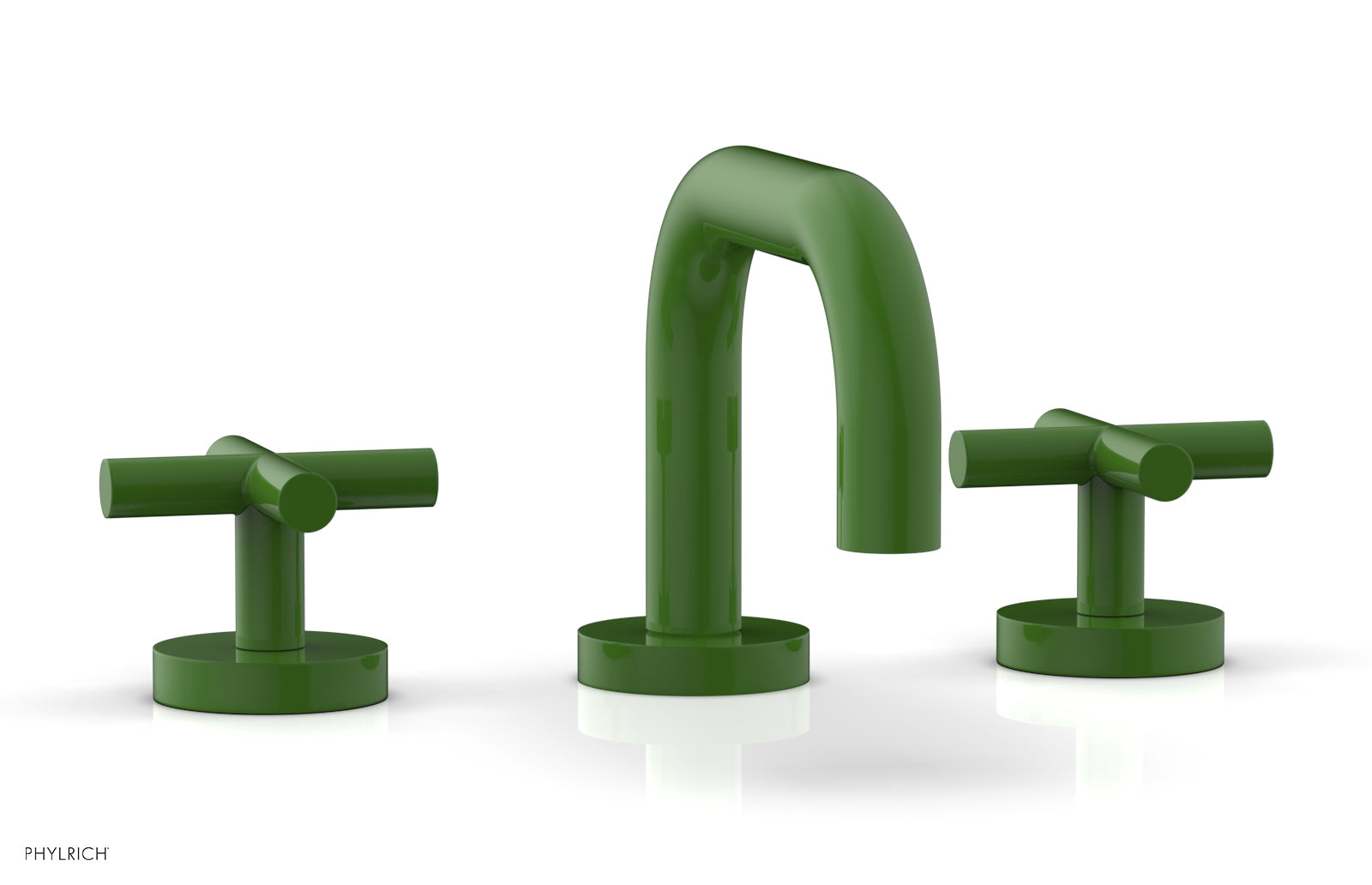 Phylrich TRANSITION Widespread Faucet - Low Spout, Cross Handles by Phylrich