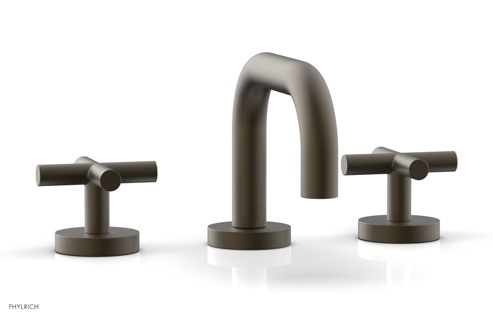 Phylrich TRANSITION Widespread Faucet - Low Spout, Cross Handles by Phylrich