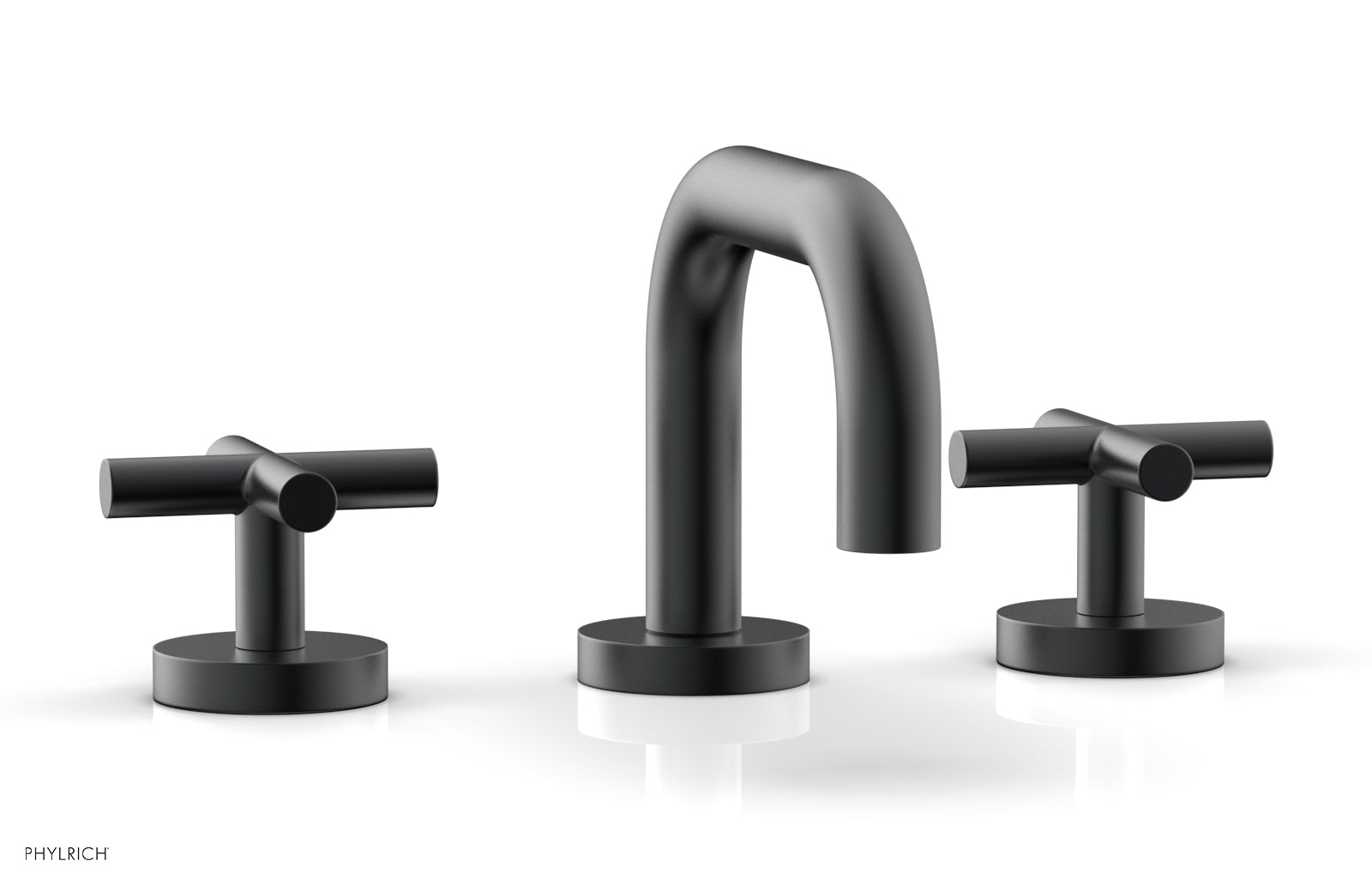 Phylrich TRANSITION Widespread Faucet - Low Spout, Cross Handles by Phylrich